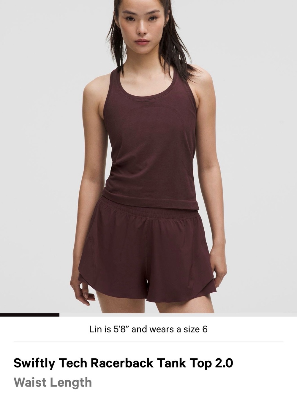 lululemon athletica Swiftly Tech Racerback Tank Top 2.0 - deep Purple